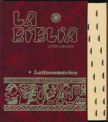 LA BIBLIA LATINOAMÉRICA (LETRA GRANDE, PASTA DURA, CON UÑEROS