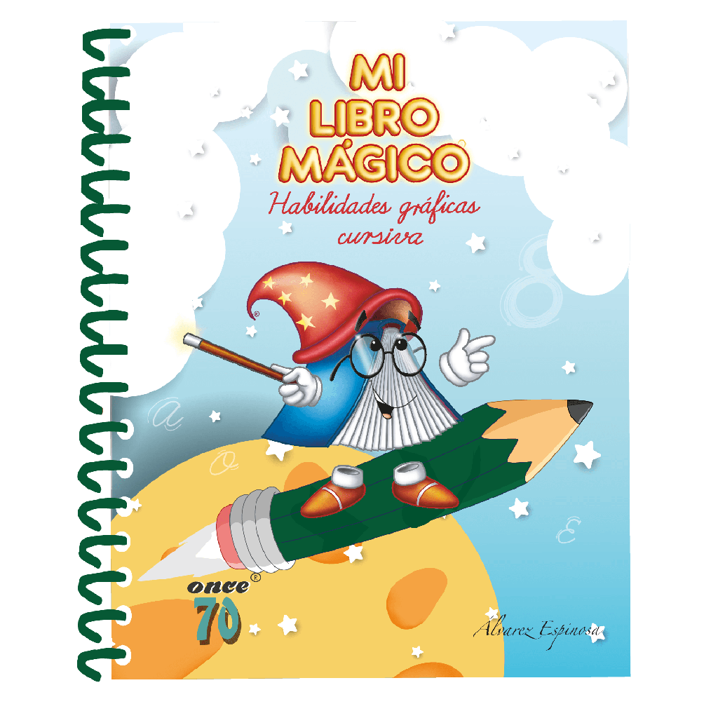 MI LIBRO MÁGICO. HABILIDADES GRÁFICAS CURSIVA.